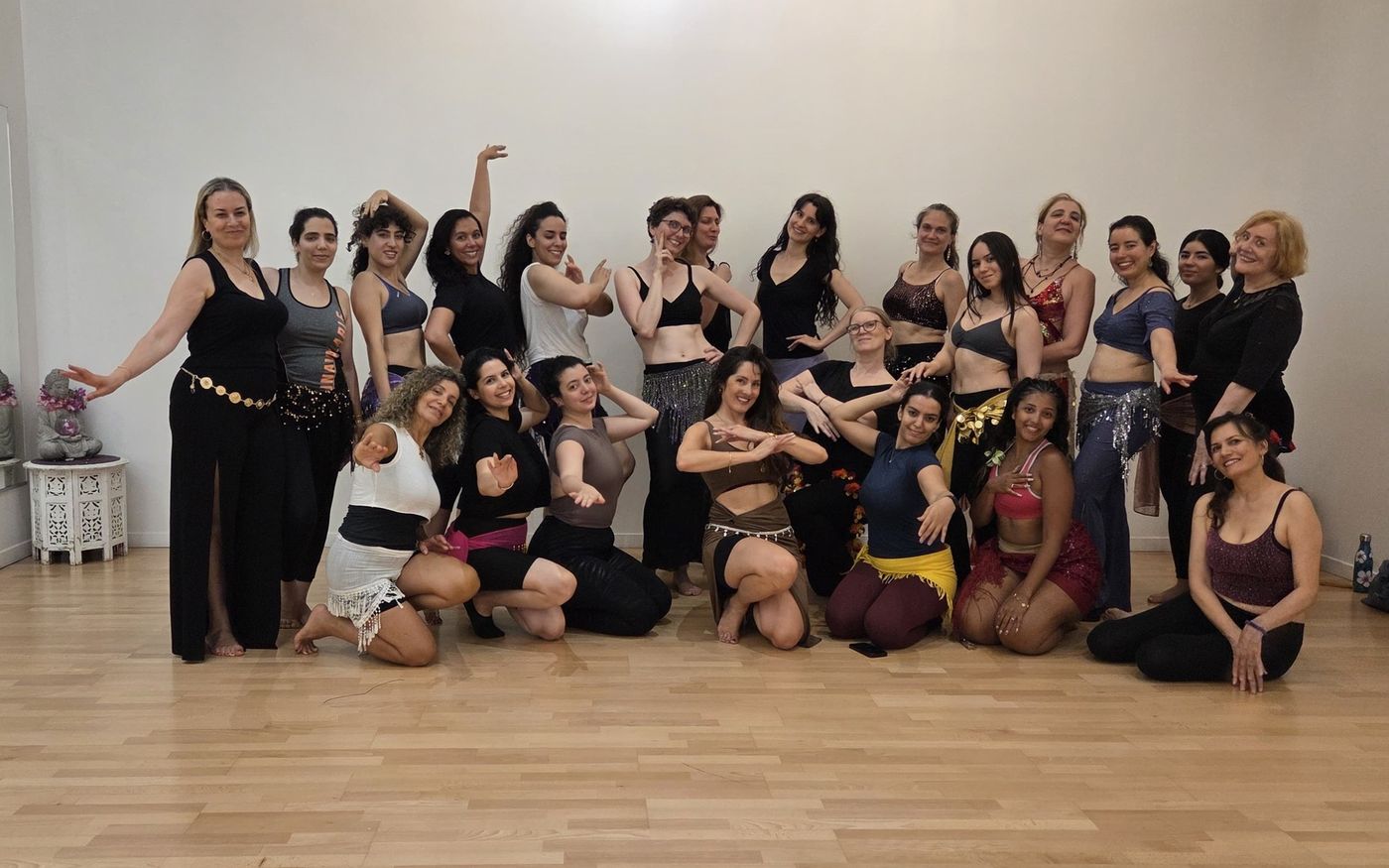 Photo de groupe en fin de stage à l'Espace R'DanseS